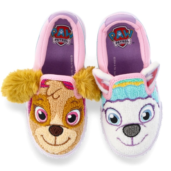 Paw Patrol Other - Paw Patrol Toddler Girls Fuzzy Canvas Slip On Sneakers Shoes Size 11T NWT